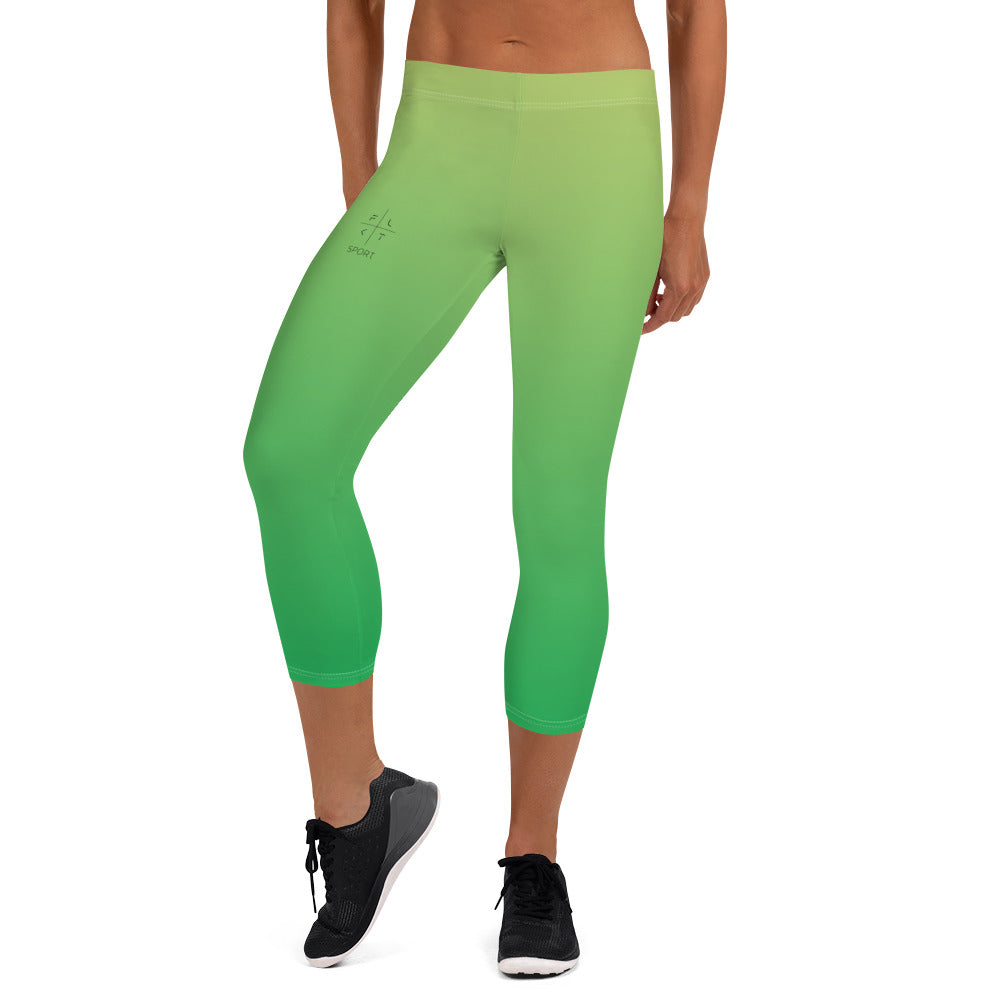 Jungle Hue FLAKOUT Sport Women's Capri Leggings - FLAKOUT