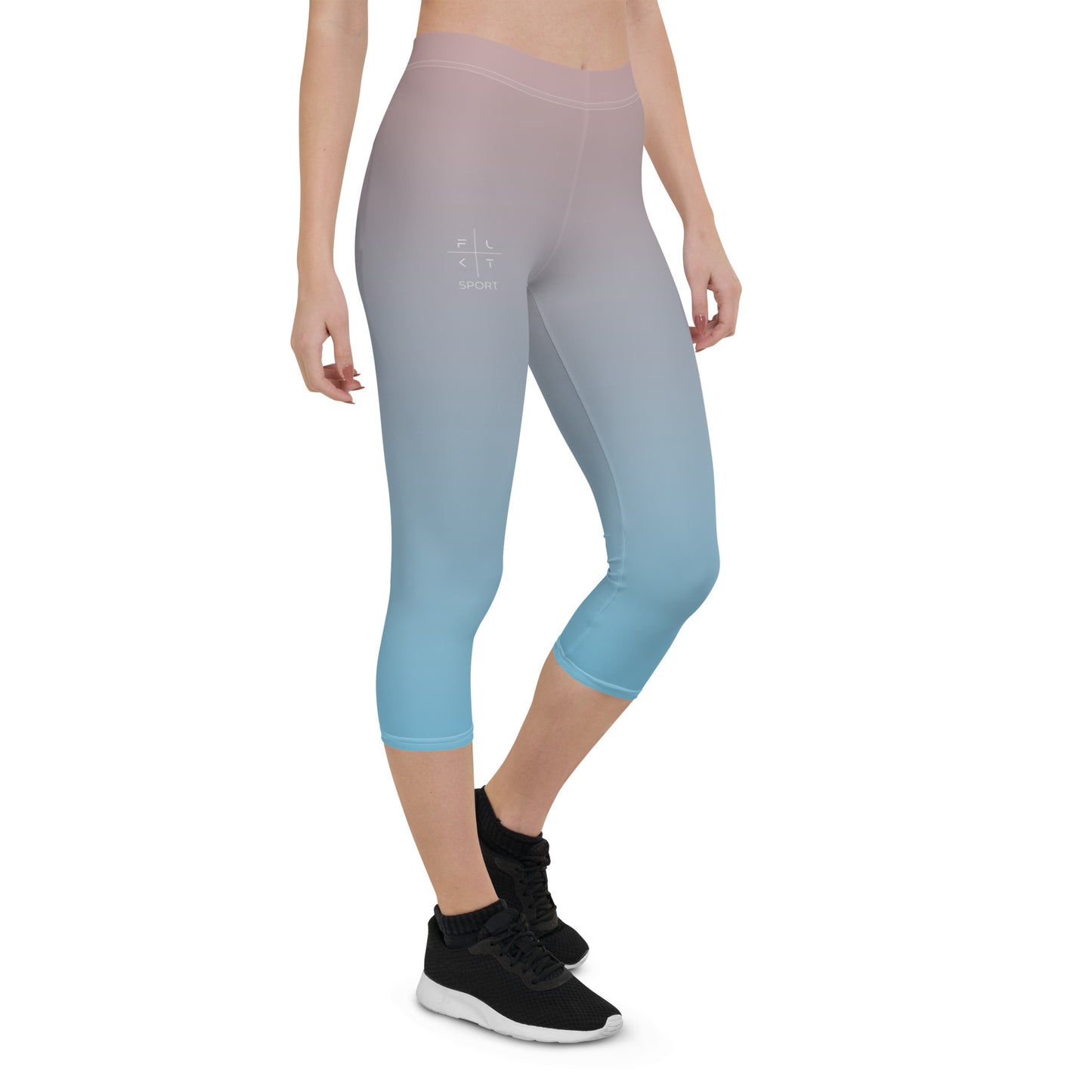 Rose Water FLAKOUT Sport Women's Capri Leggings - FLAKOUT