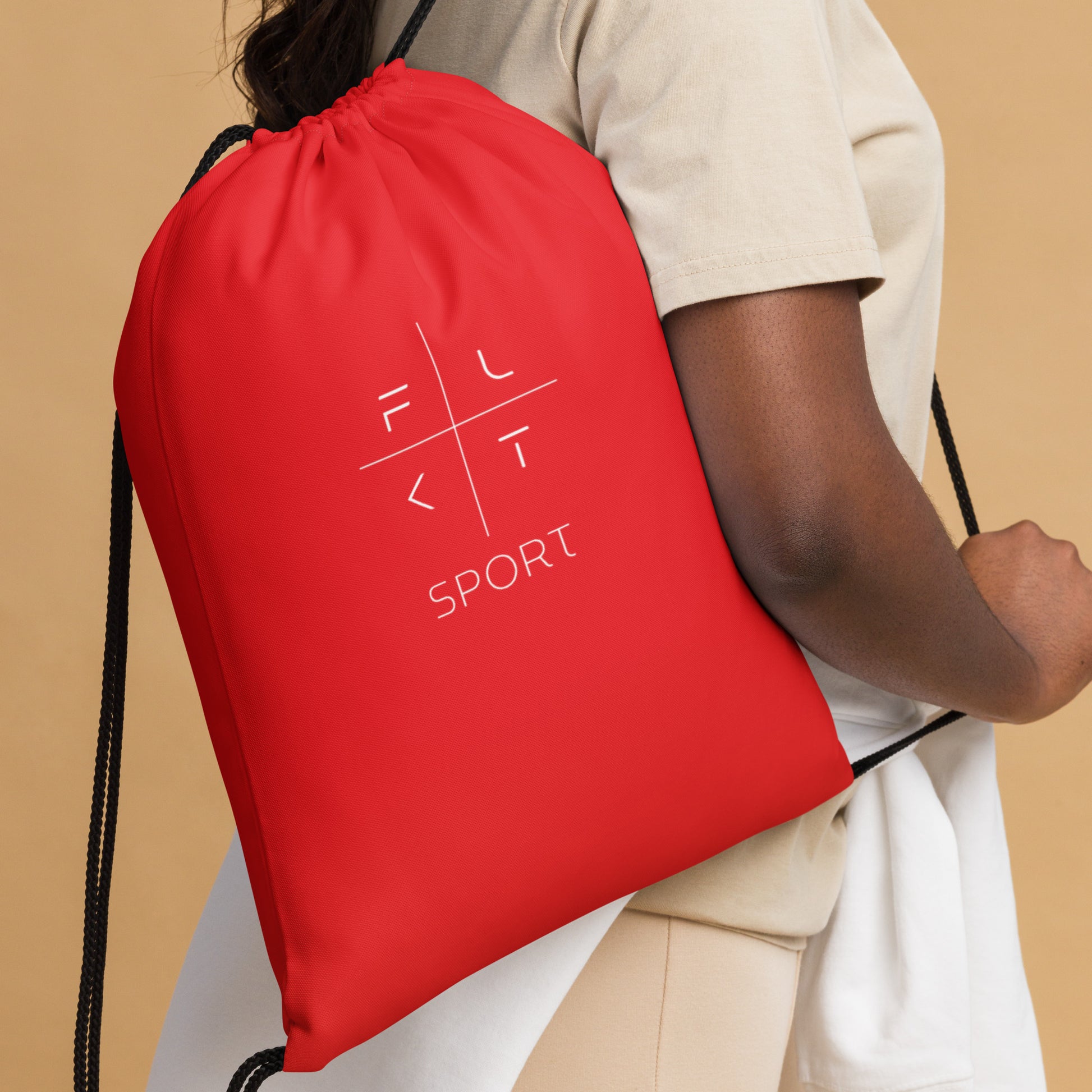 FLAKOUT Sport Unisex Drawstring Bag - Red - FLAKOUT