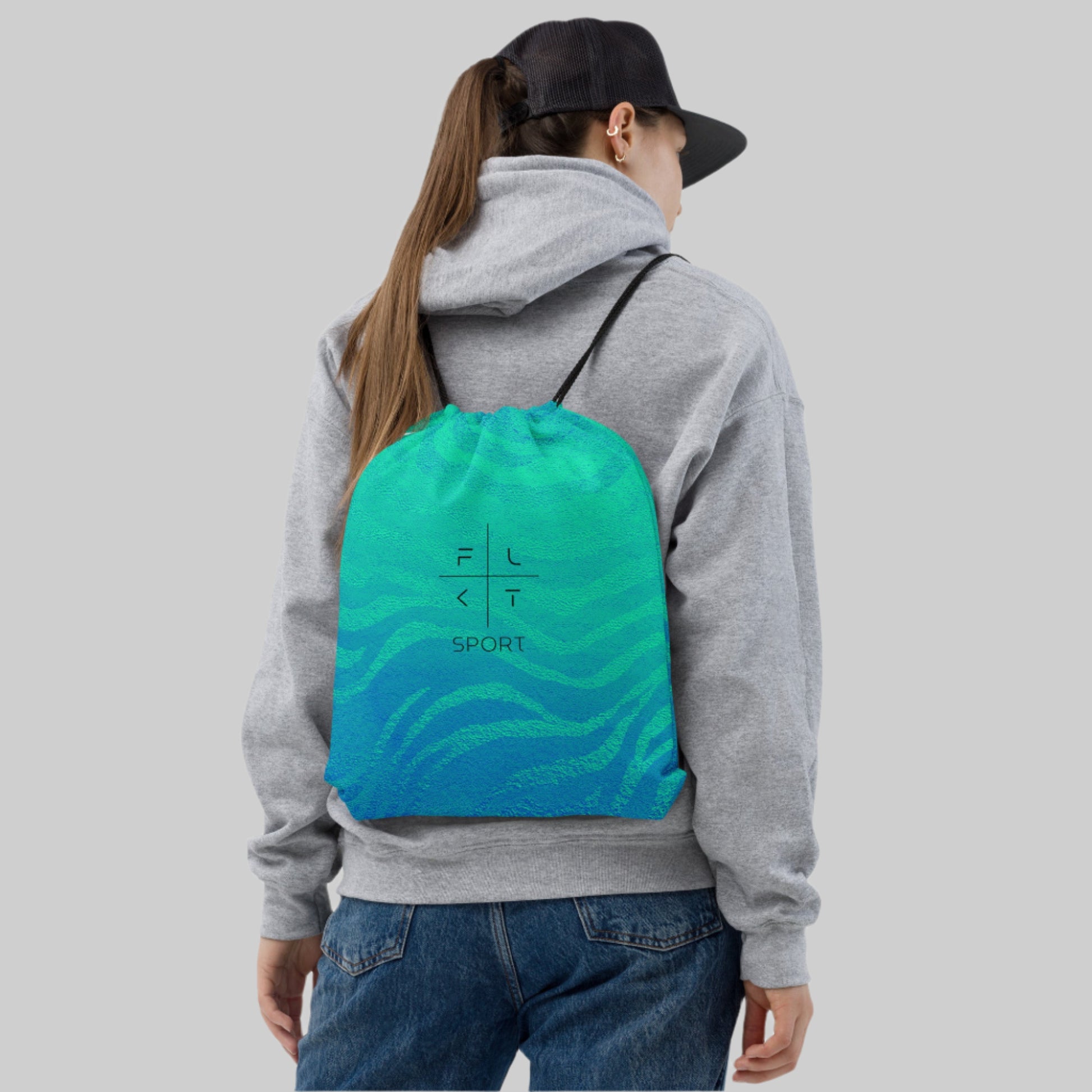 Aquaflow FLAKOUT Sport Unisex Drawstring Bag - FLAKOUT