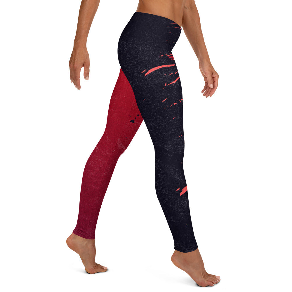 Leggings Red Black Crush - FLAKOUT