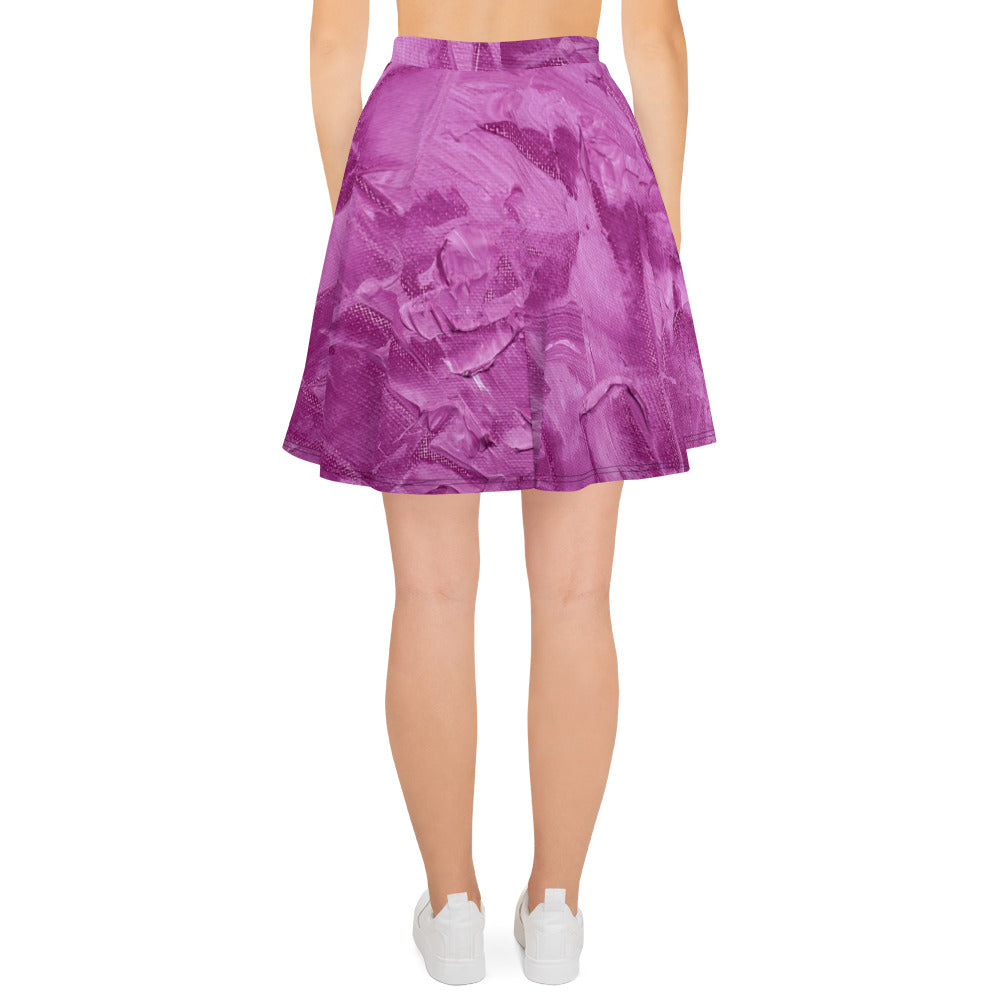 Ebonized Mulberry Women's Skater Skirt - FLAKOUT