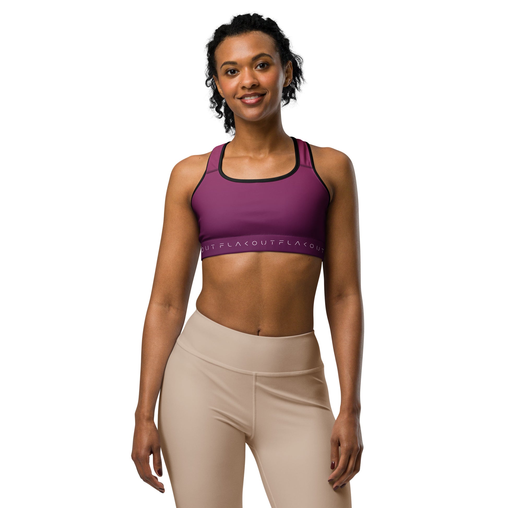 Deep Purple Women's Sports Performance Bra - FLAKOUT