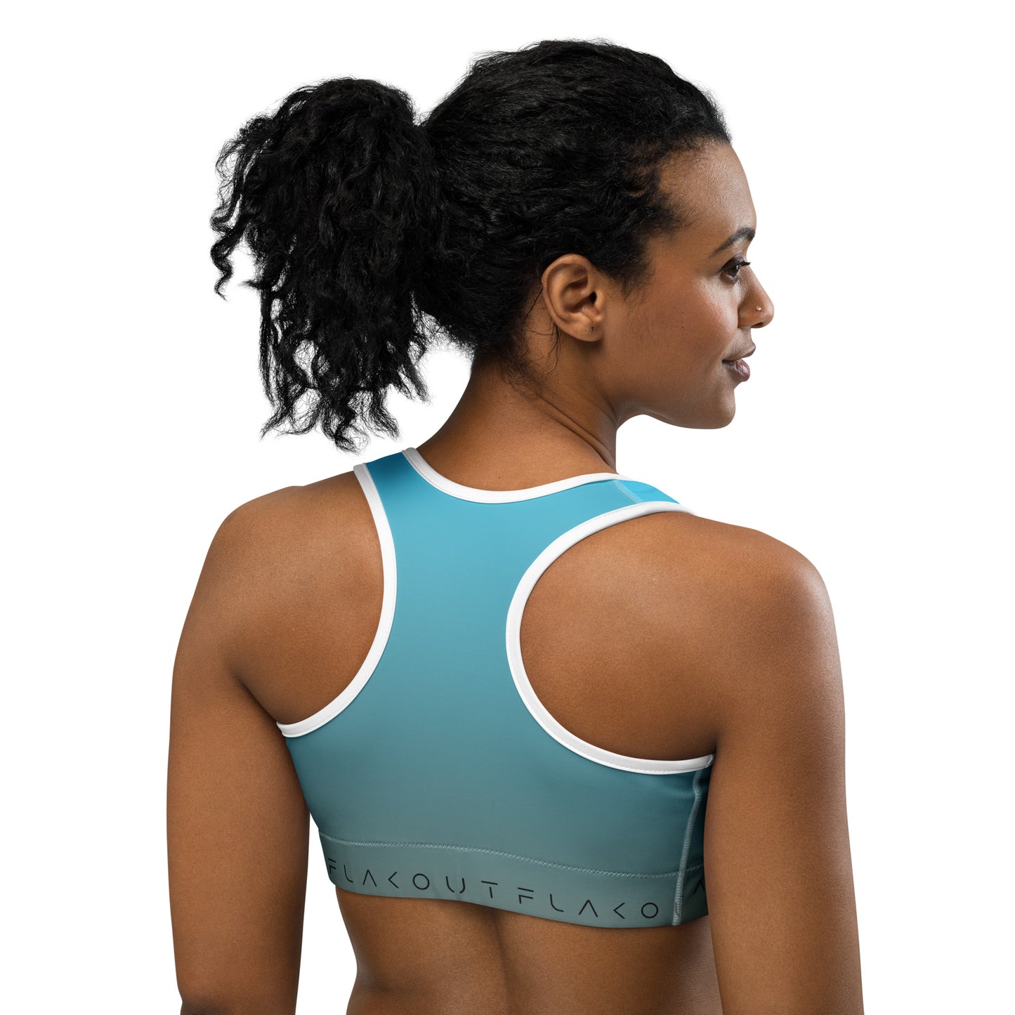 Aqua Skyline Women's Sports Performance Bra - FLAKOUT