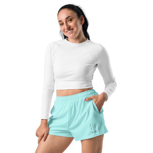 FLAKOUT Sport Crystal Lagoon Women’s Recycled Athletic Shorts - FLAKOUT