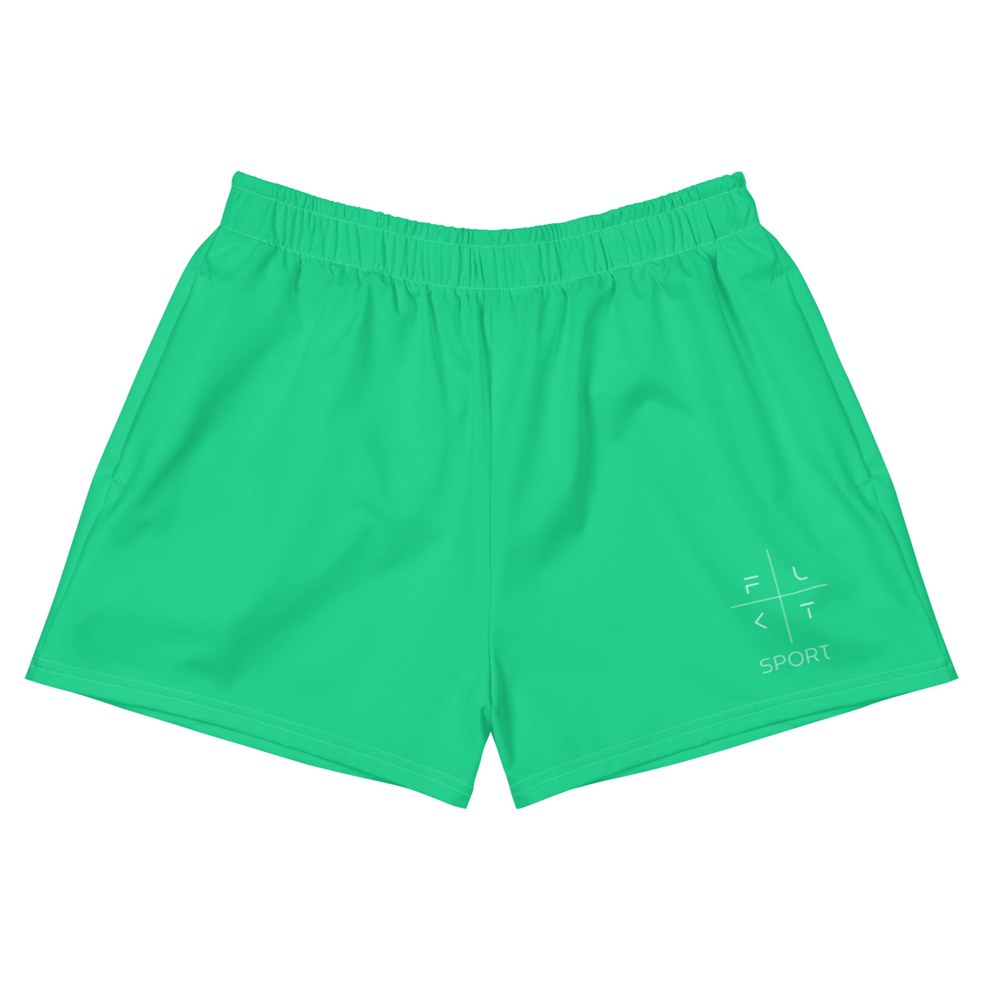 FLAKOUT Sport Verdant Oasis Women’s Recycled Athletic Shorts - FLAKOUT