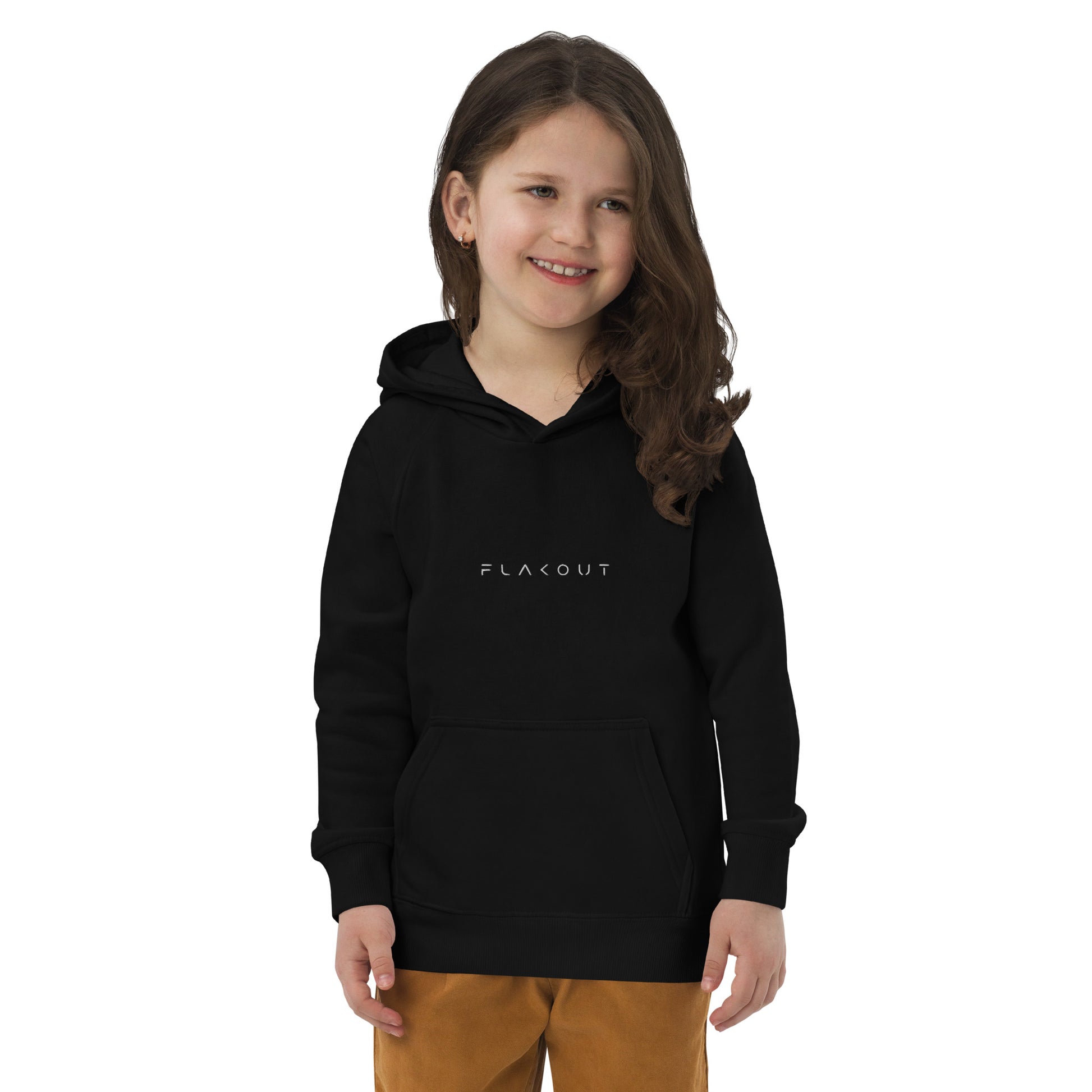 FLAKOUT Logo Embroidered Kid's Recycled Hoodie - FLAKOUT