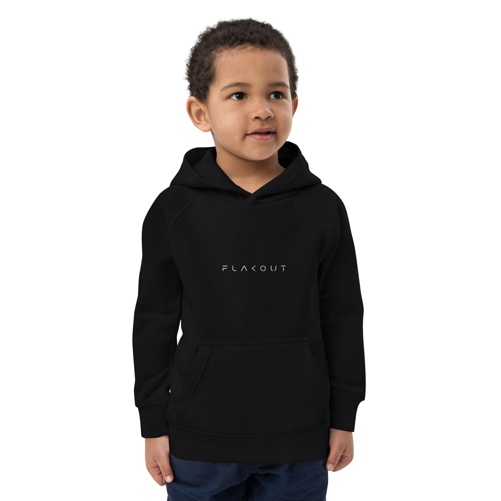 FLAKOUT Logo Embroidered Kid's Recycled Hoodie - FLAKOUT