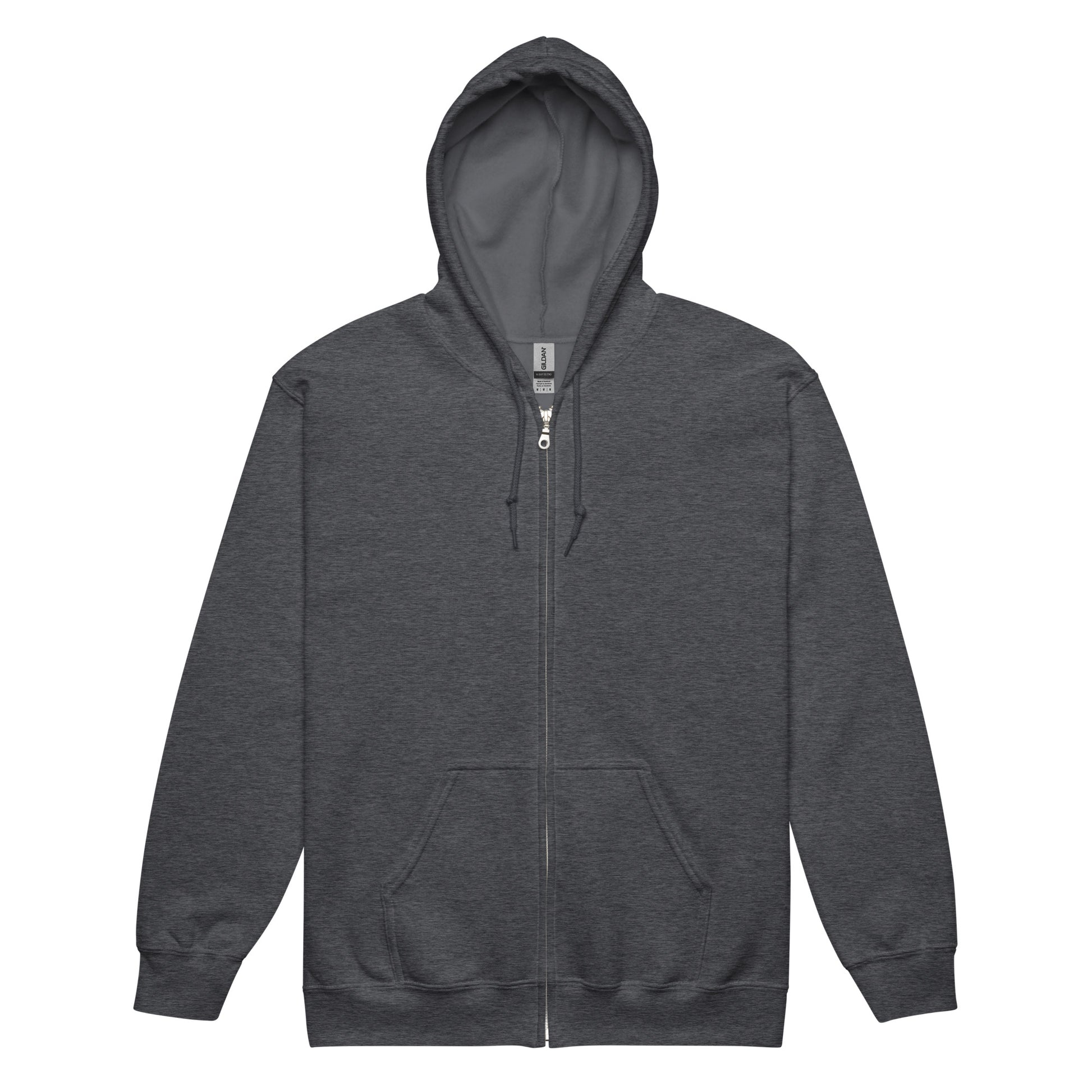 Ornate Embellisik Heavy Harmony Fusion Zip Hoodie - Dark Heather - FLAKOUT