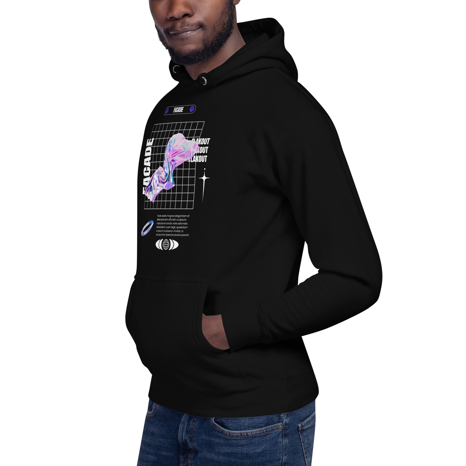 Facade Unisex Hoodie - FLAKOUT