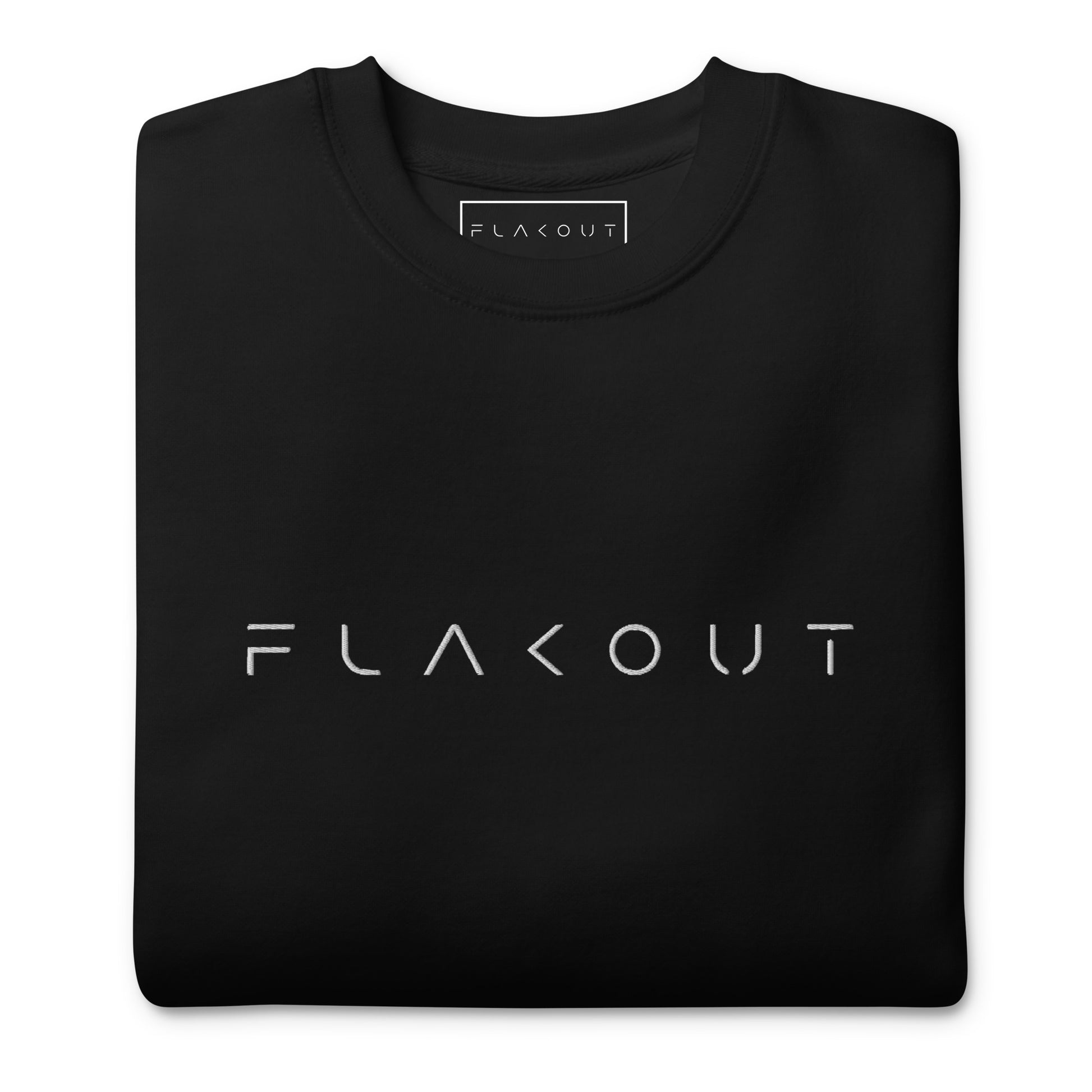 FLAKOUT Logo Embroidered Unisex Fleece Sweatshirt - FLAKOUT