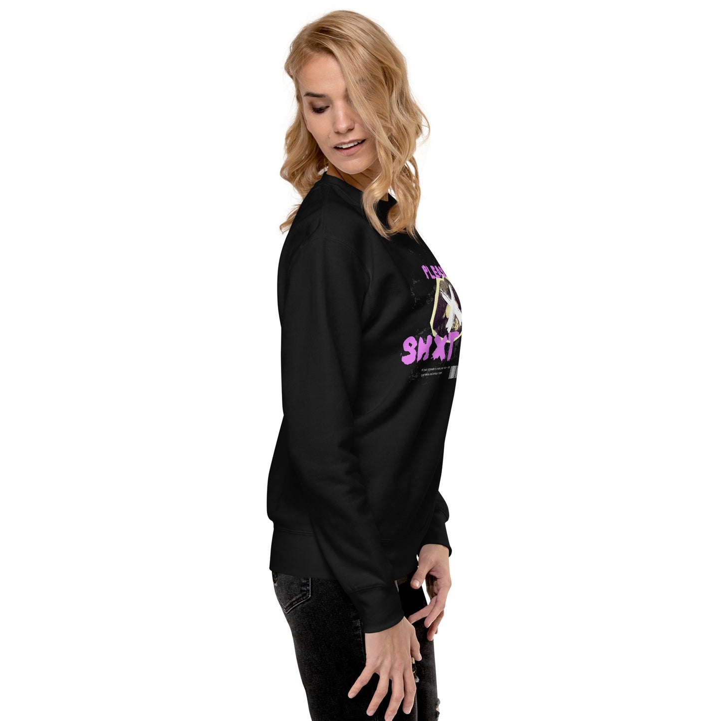 Please Shxt Up Unisex Fleece Sweatshirt - FLAKOUT