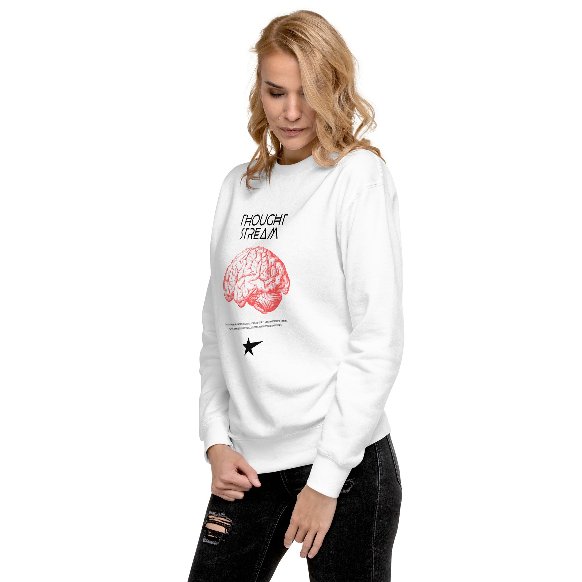 Thought Stream Unisex Fleece Sweatshirt - FLAKOUT