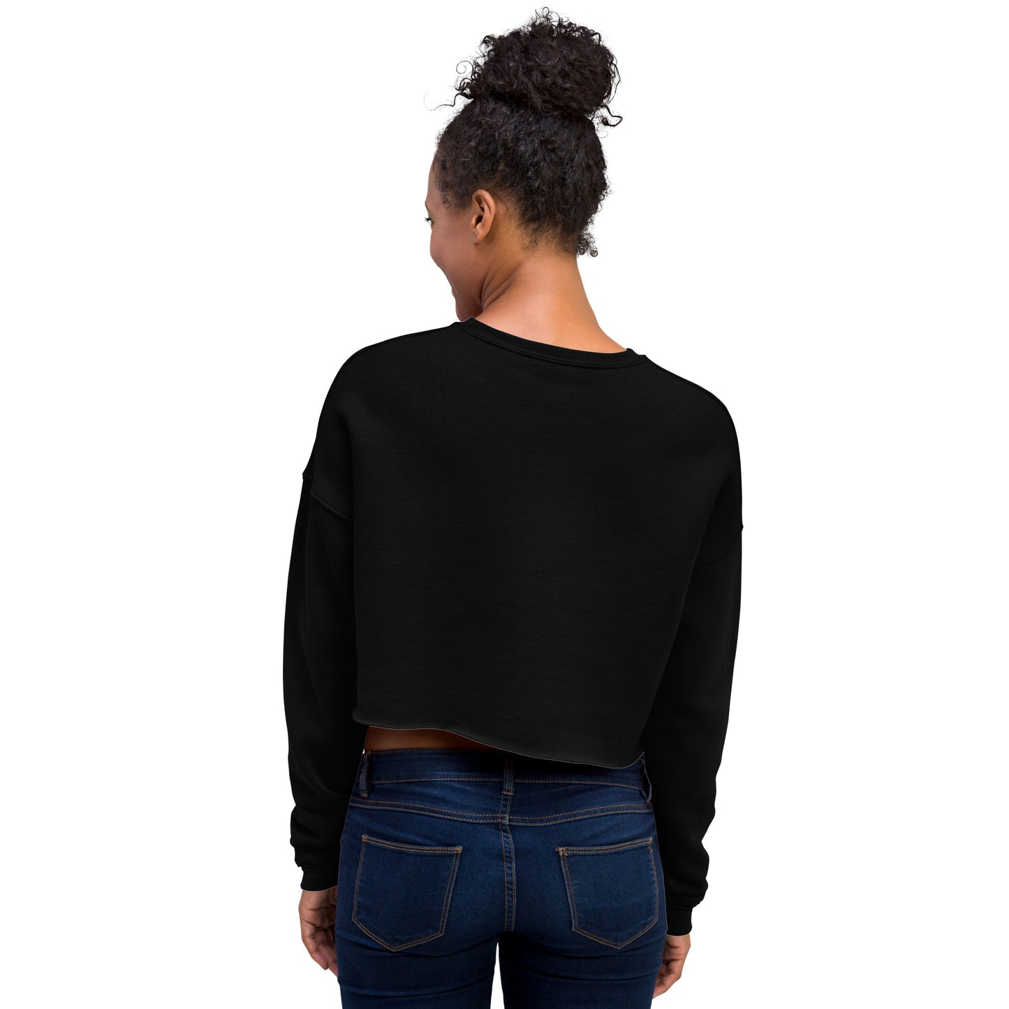 Streetwise Urbanity Women's Crop Sweatshirt - Black - FLAKOUT