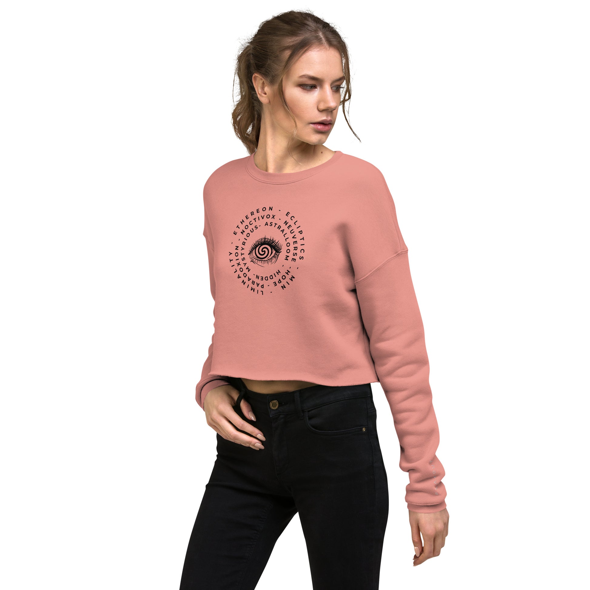 Hidden Truth Women's Crop Sweatshirt - FLAKOUT