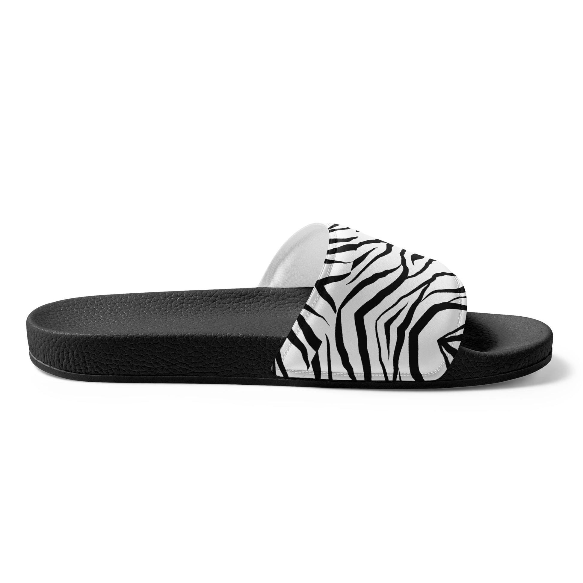 Striped Zebra Vibrance Women's Slides - FLAKOUT