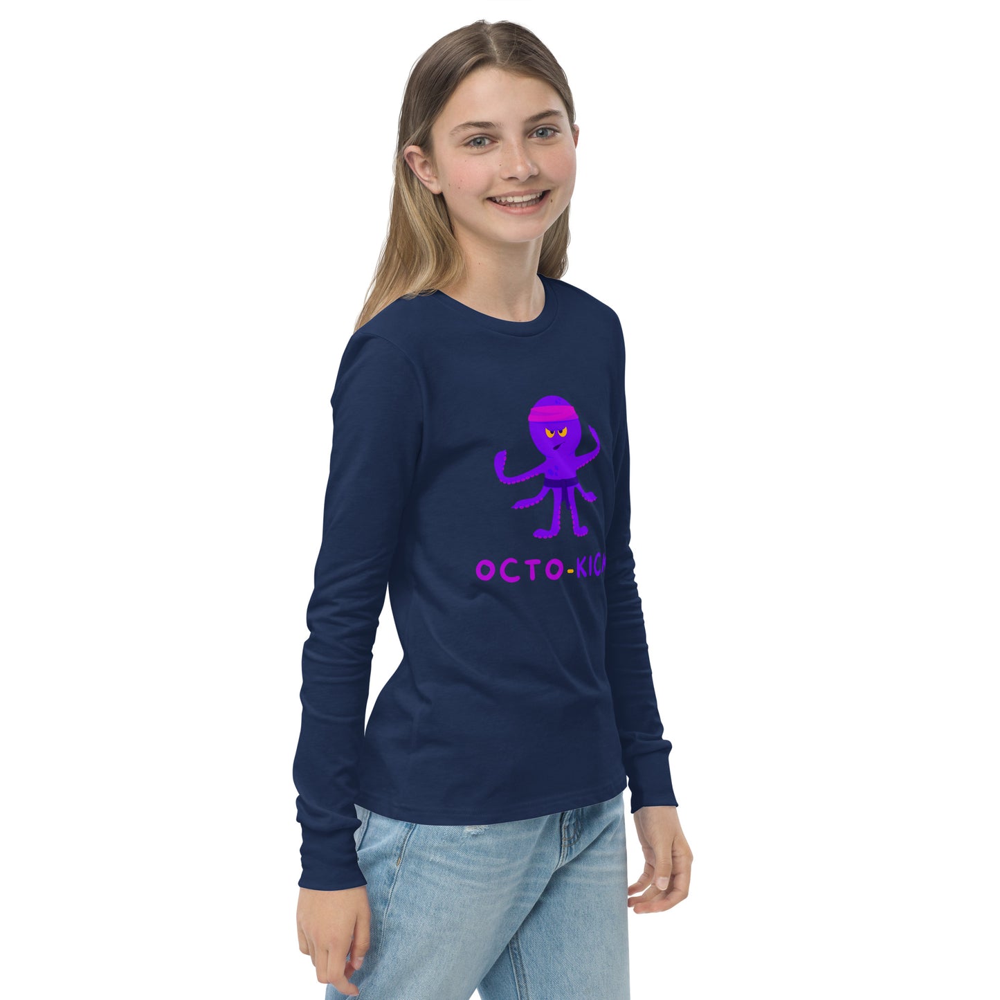 Octo-Kick Unisex Kid's Long Sleeve Tee - FLAKOUT