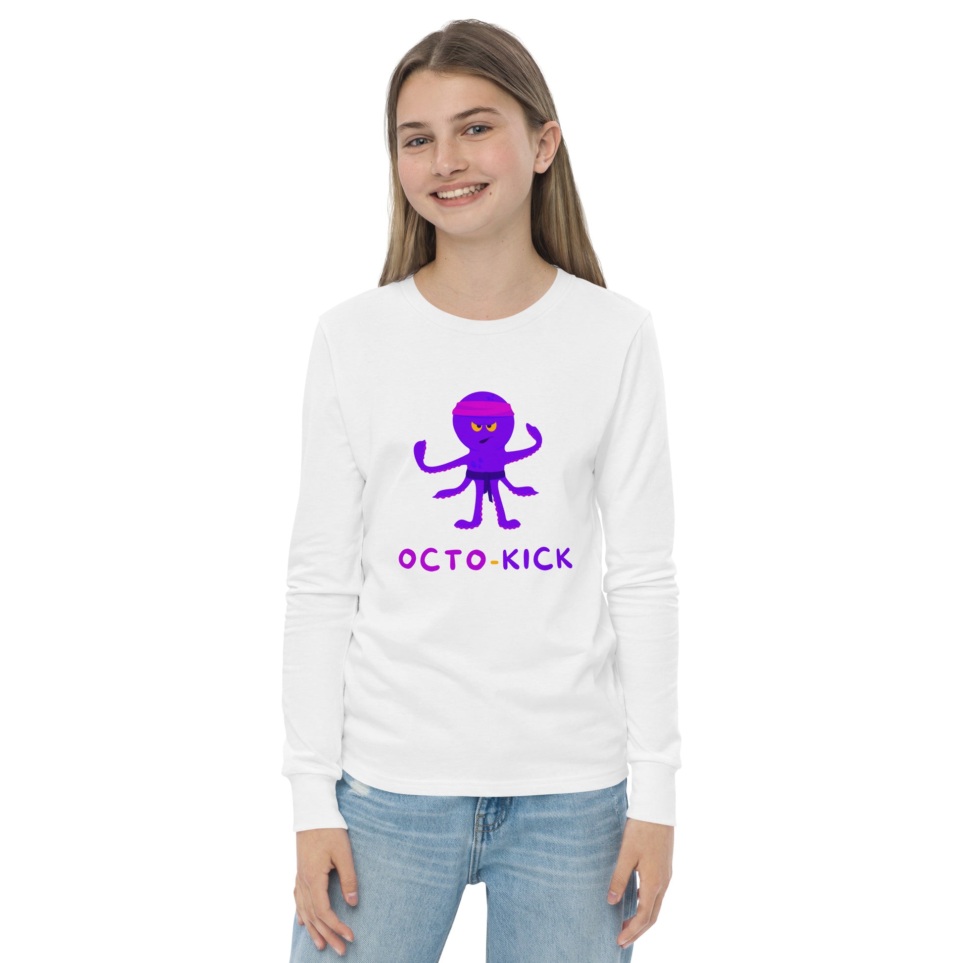 Octo-Kick Unisex Kid's Long Sleeve Tee - FLAKOUT