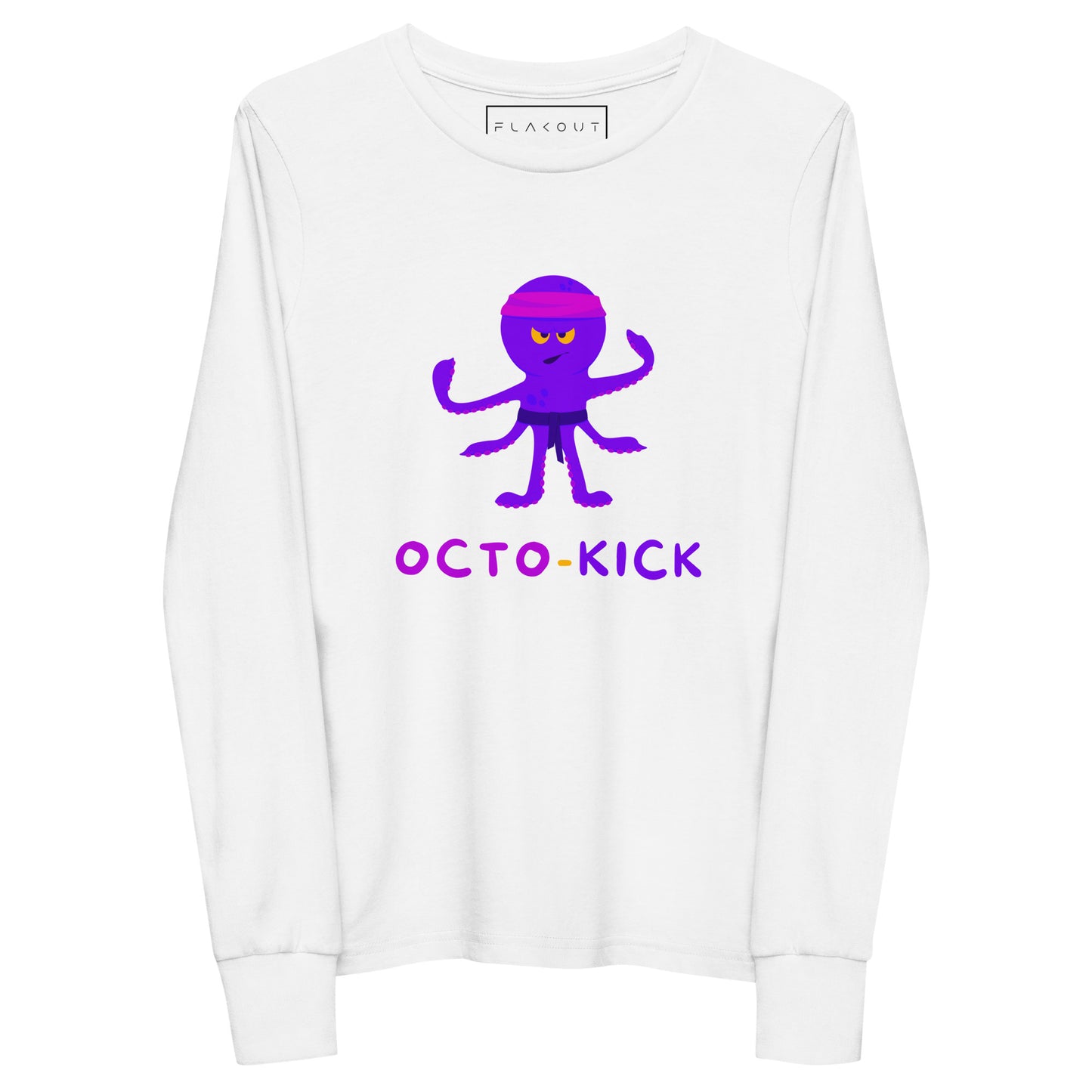 Octo-Kick Unisex Kid's Long Sleeve Tee - FLAKOUT