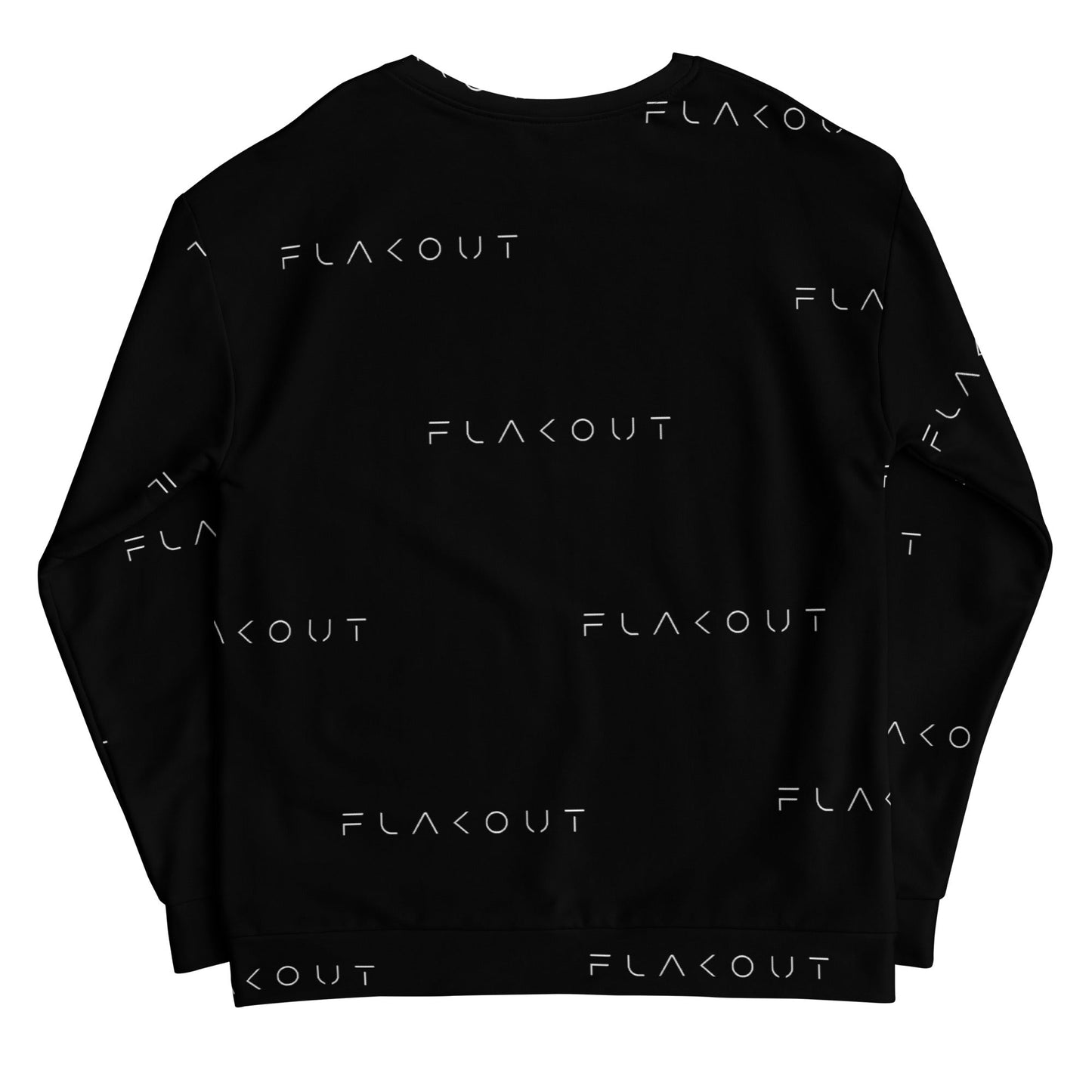 All Over FLAKOUT Logo Unisex Recycled Sweatshirt - FLAKOUT