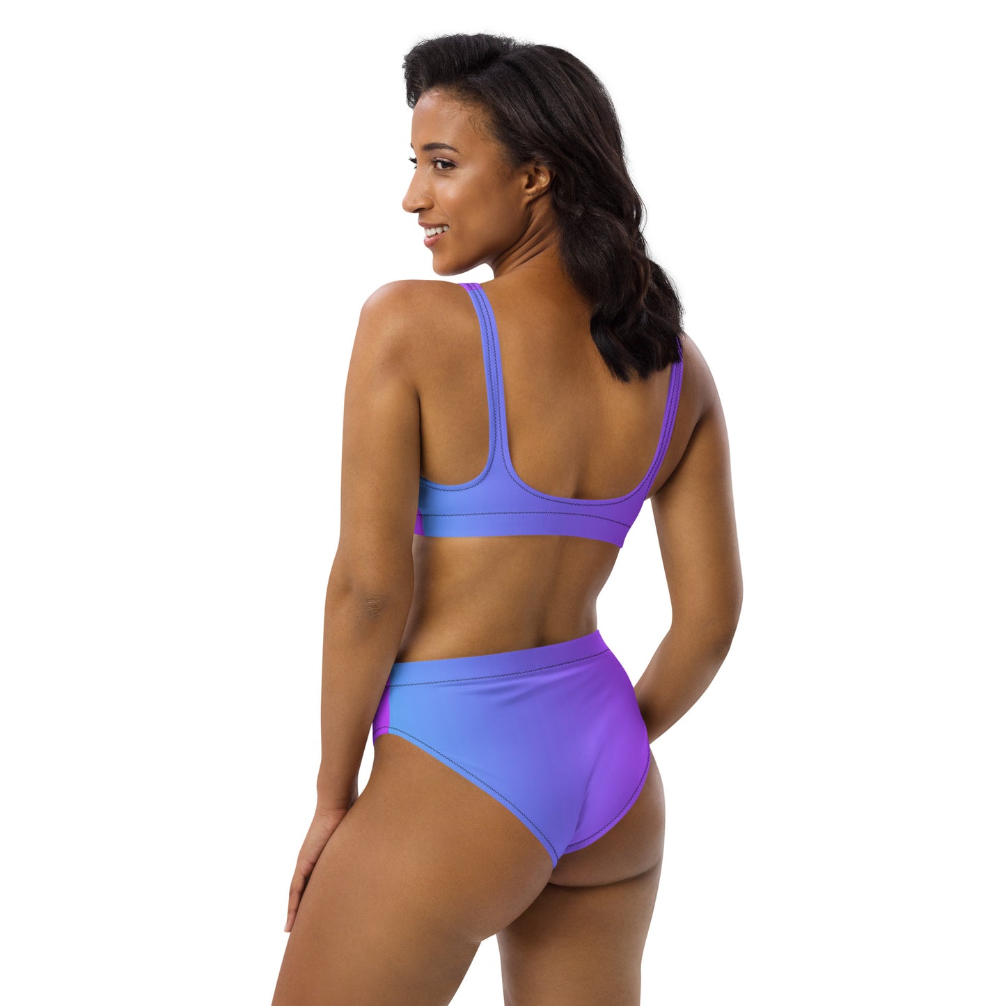 Amethyst Oasis Women's High-waisted Bikini - FLAKOUT